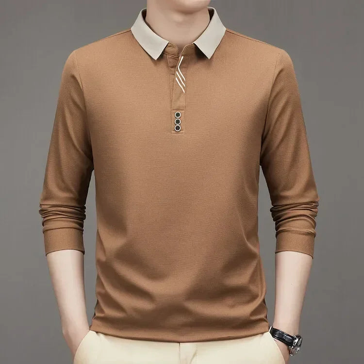 Camisa Polo  Comprida Gola Sofisticada