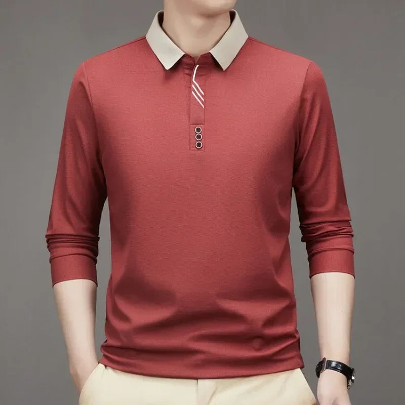 Camisa Polo  Comprida Gola Sofisticada