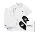 🐊 KIT Lacoste Premium (Boné, Camiseta, Bermuda e Chinelo)