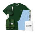🐊 KIT Lacoste Premium (Boné, Camiseta, Bermuda e Chinelo)