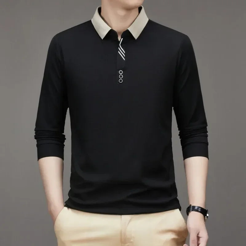 Camisa Polo  Comprida Gola Sofisticada
