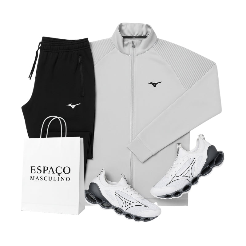 Kit Mizuno Premium (Casaco, Calça e tênis)
