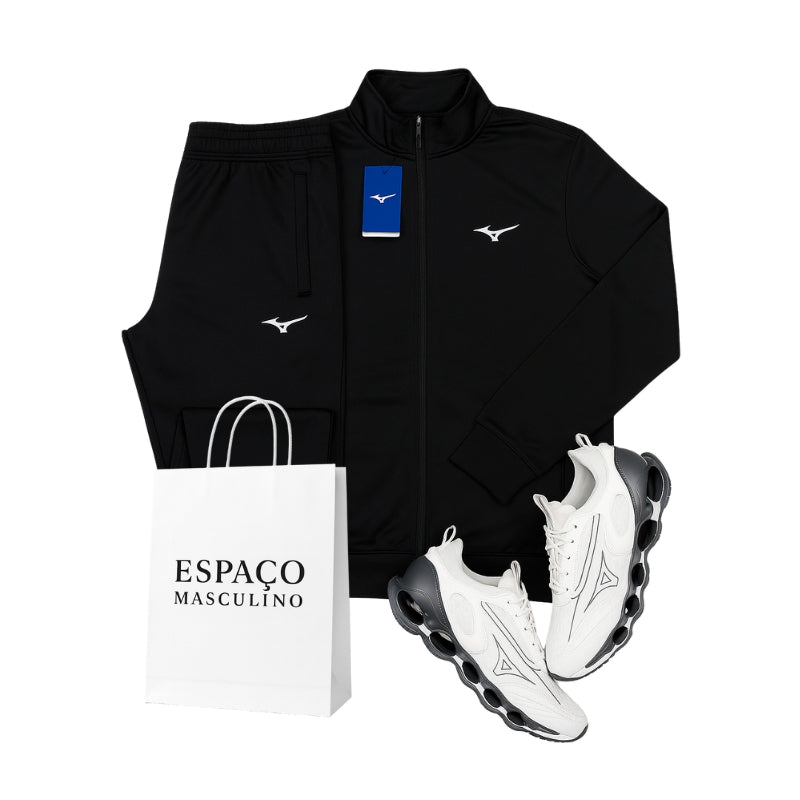 Kit Mizuno Premium (Casaco, Calça e tênis)